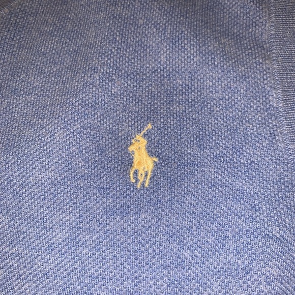 Ralph Lauren Cashmere Cotton Light Blue V-Neck Knit Sweater Vest XL - Picture 3 of 8